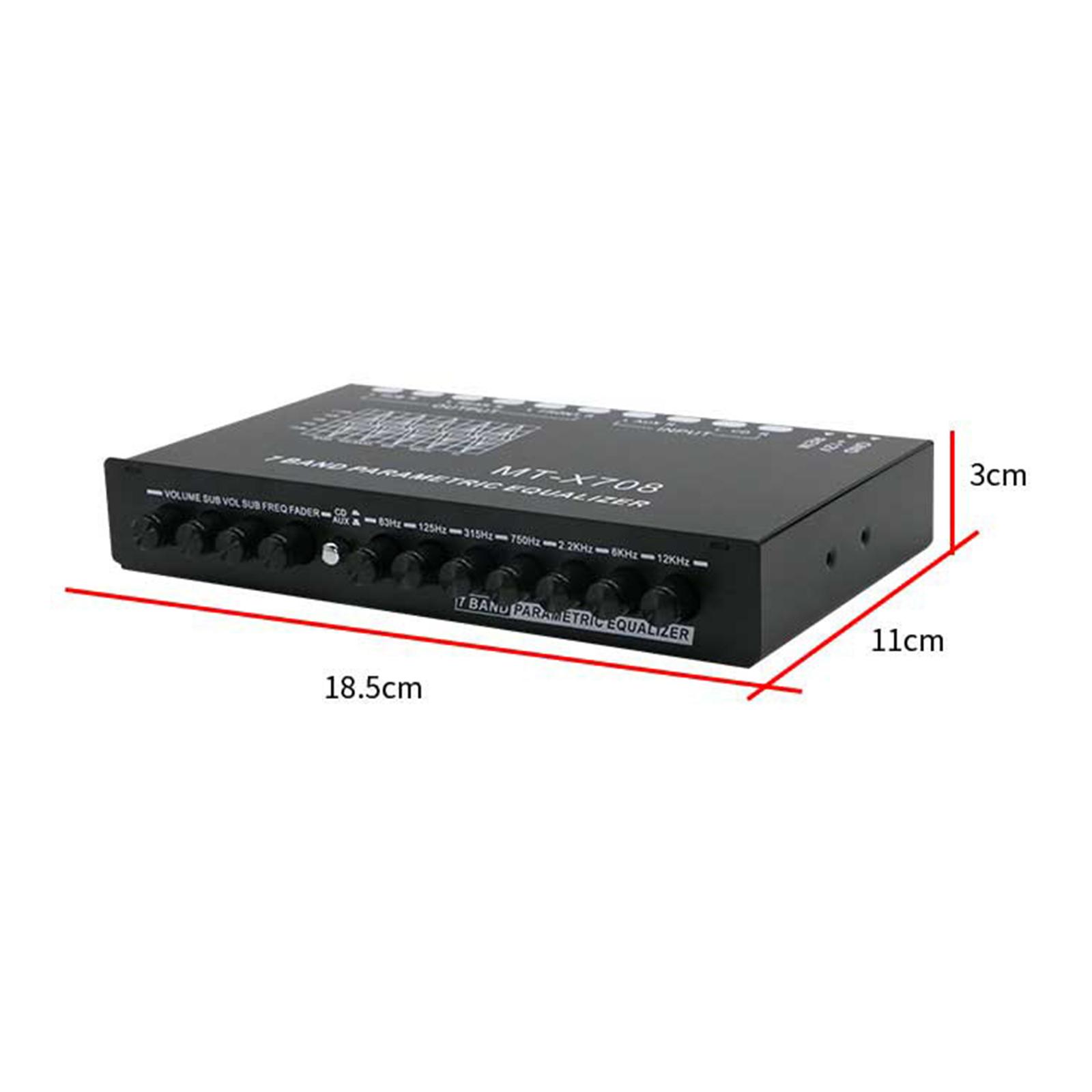 Audio Music Equalizer - 7밴드 EQ 이퀄라이저 DC 12V 서브우퍼