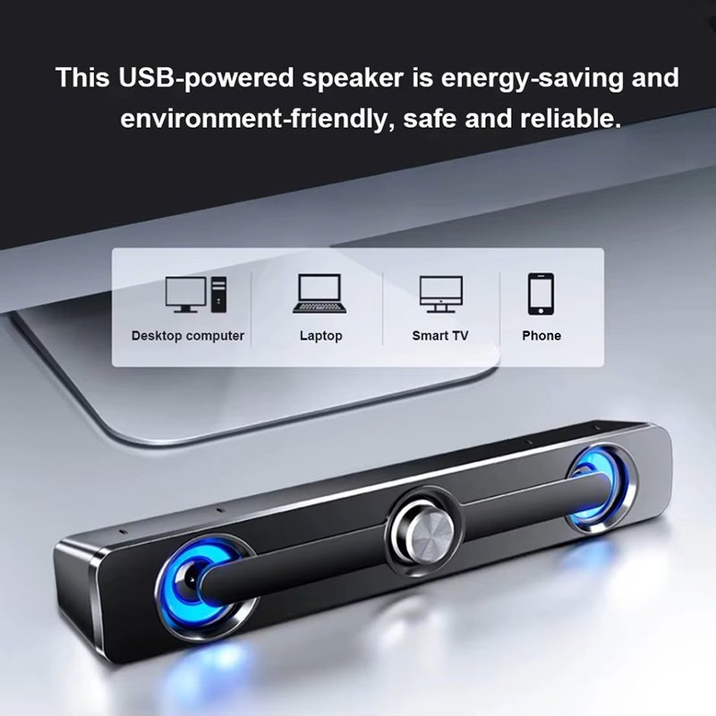 Audio Music Player Pc - Caixa De Som 유선 스피커 사운드바