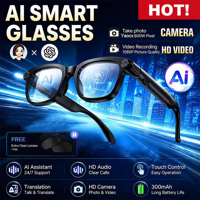 Audio Music To Video Ai Free - 새로운 AI 스마트 안경 800W HD