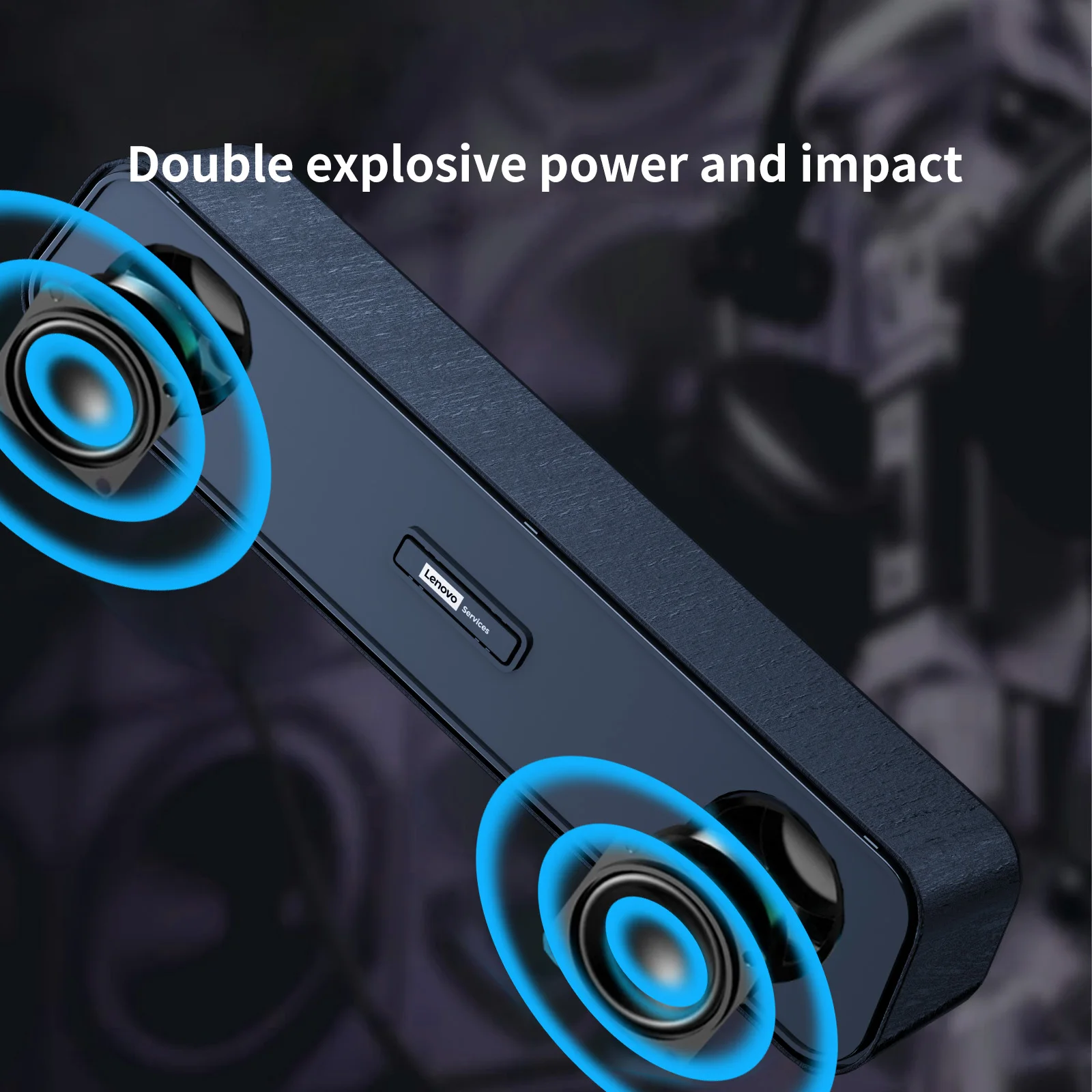 Audio Music Player Pc - 레노버 USB 스테레오 데스크탑 스피커 딥