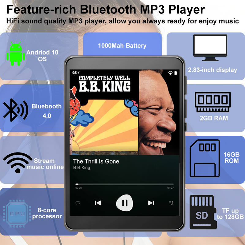 Audio Music Mp3 Downloader - WiFi MP3 플레이어 Andriod 10 Spotify