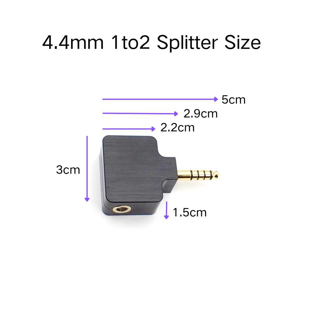 4.4mm 밸런스드 1-투-2 알루미늄 합금 스플리터  - Audio Music Player 리뷰 및 가격