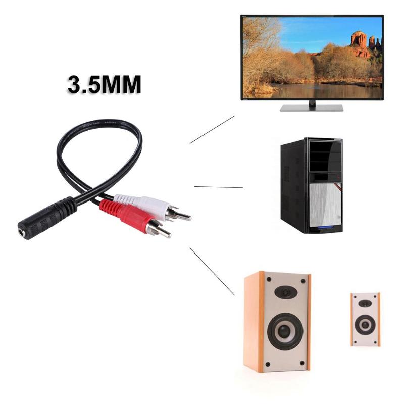 3.5mm 암 스테레오-2-RCA 수 플러그 Aux 오 - Audio Music Converter 리뷰 및 가격