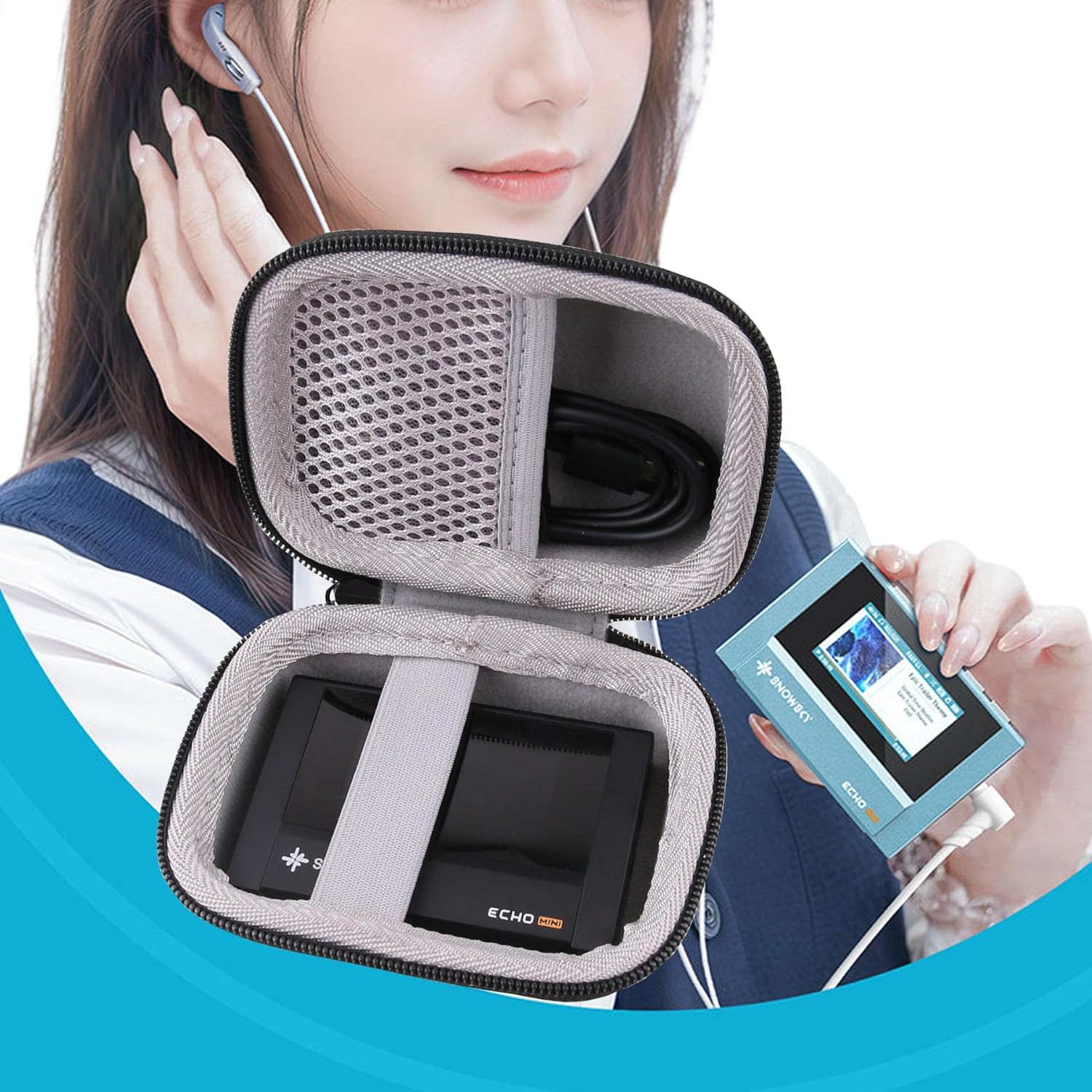 MECHEN D53 MP3 음악 플레이어용 하드 EVA - Audio Music Player 리뷰 및 가격