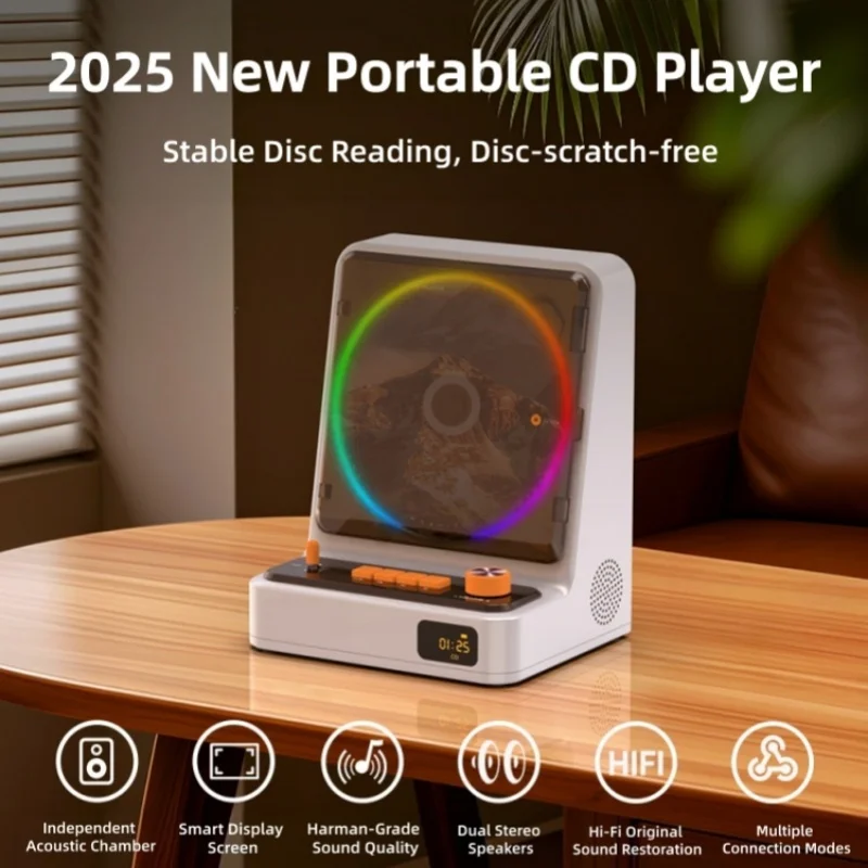 CD 플레이어 가정용 음악 CD 플레이어 내장 스피커  - Audio Music Player 리뷰 및 가격