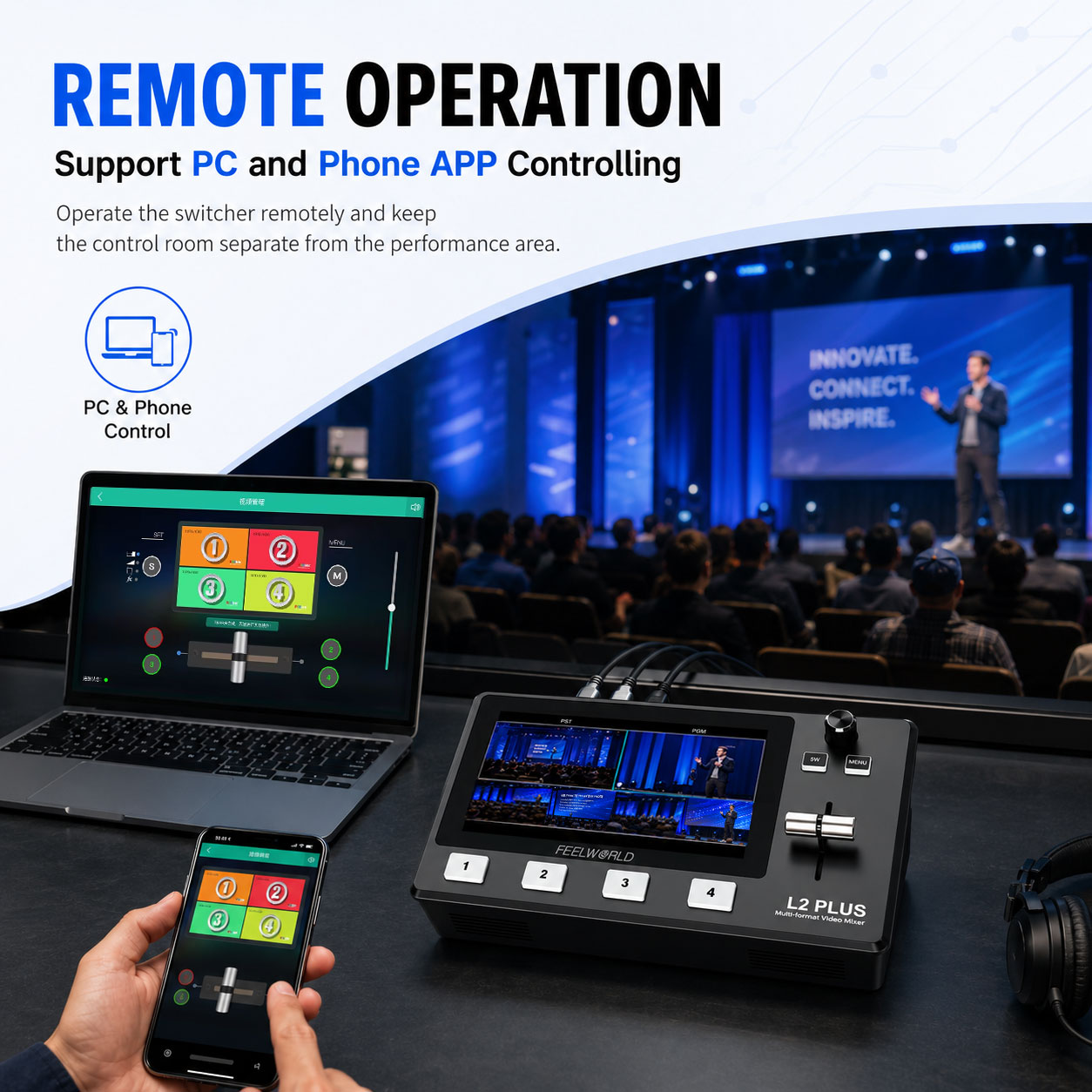 FEELWORLD L2 PLUS 멀티 카메라 비디오 믹 - Audio Mixer 4 Channel 리뷰 및 가격
