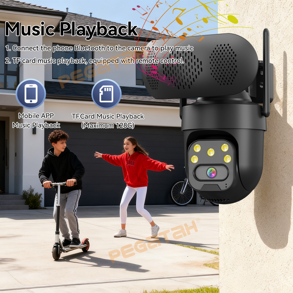 5MP IP 카메라 야외용 2.4G WiFi 보안 카메 - Audiovision Music Player 리뷰 및 가격