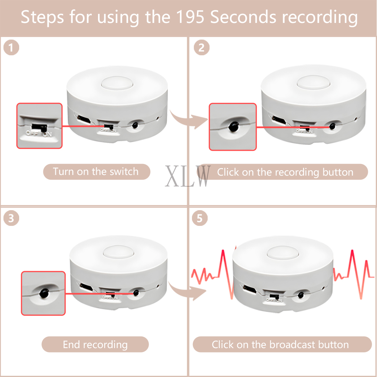소형 뮤직박스 단추 플레이 195s 녹음 가능한 음성  - Audio Music Converter 리뷰 및 가격