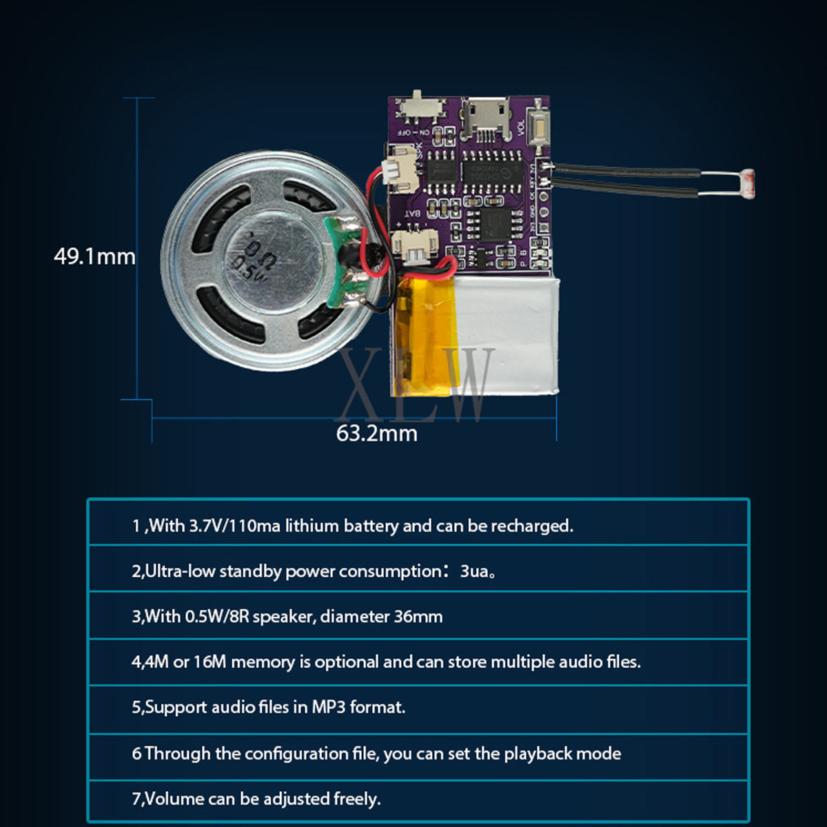 MP3 음악 사운드 모듈, USB 다운로드 음성 칩,  - Audio Music Player 리뷰 및 가격