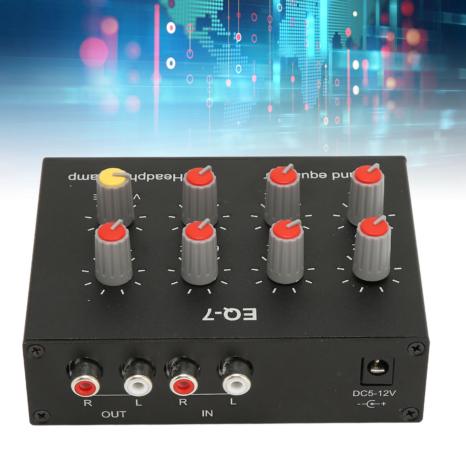 7 밴드 사운드 이퀄라이저 RCA 출력 입력 12dB  - Audio Music Equalizer 리뷰 및 가격