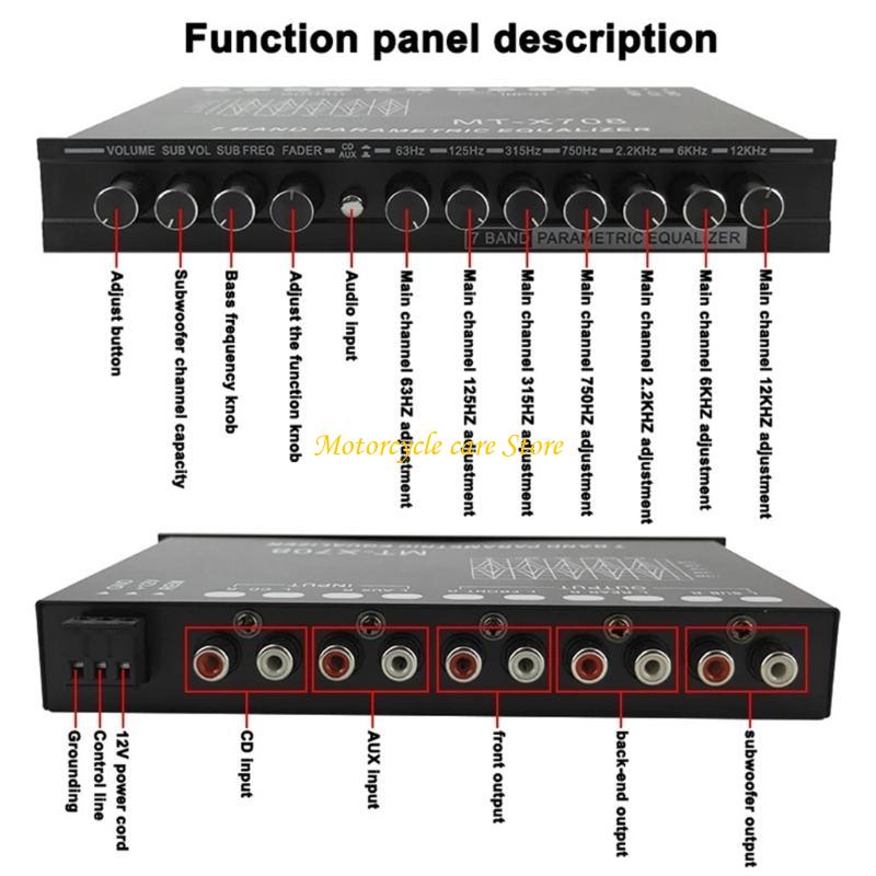 혁신적인 7밴드 카 스테레오 이퀄라이저, 간편한 설치와 - Audio Music Equalizer 리뷰 및 가격