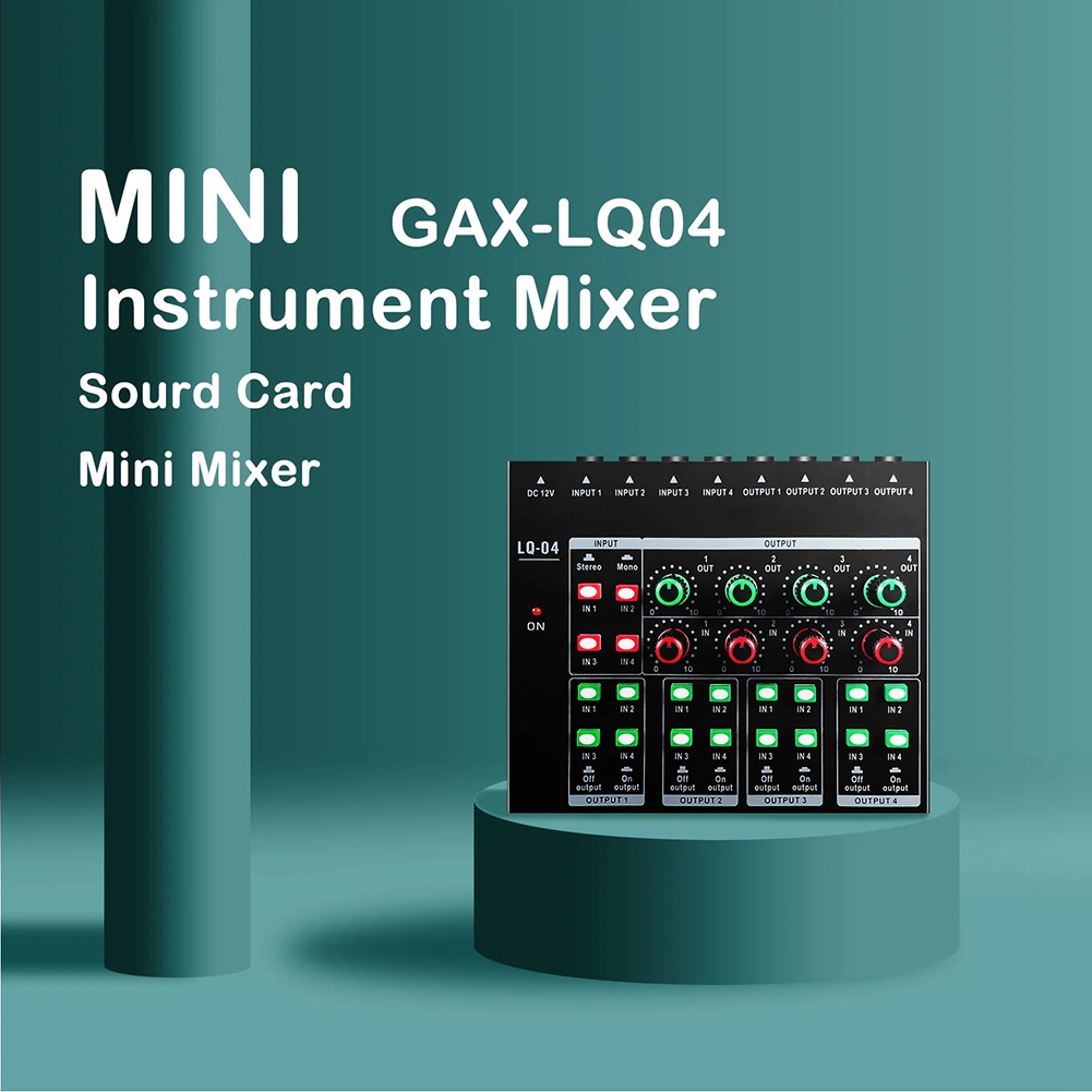 -A25M GAX-LQ04 4채널 믹서 4채널 헤드폰  - Audio Mixer 4 Channel 리뷰 및 가격