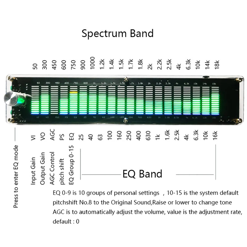 DSP 이퀄라이저 EQ 픽업 리듬 음악 스펙트럼 LED - Audio Music Equalizer 리뷰 및 가격
