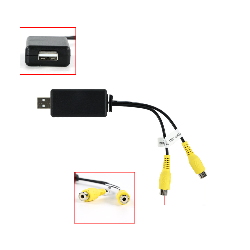 USB to CVBS RCA 비디오 출력 어댑터 박스  - Audio Music Converter 리뷰 및 가격