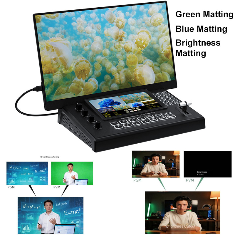 USB3.0 4K 4입력 2출력 HDMI 비디오 스위처 - Audio Mixer 4 Channel 리뷰 및 가격