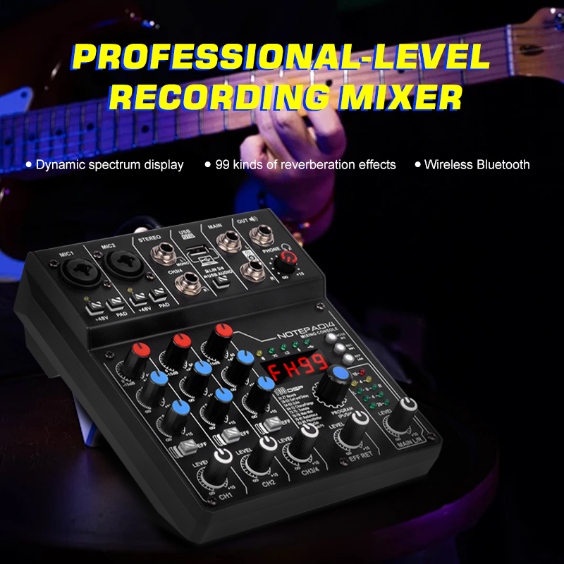 팩토리 직판 NXG AD14 4채널 오디오 믹서, 99 - Audio Mixer 4 Channel 리뷰 및 가격