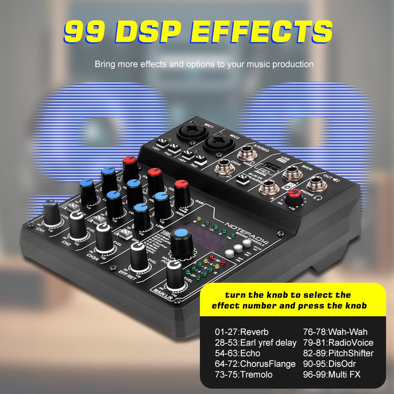 팩토리 직판 NXG AD14 4채널 오디오 믹서, 99 - Audio Mixer 4 Channel 리뷰 및 가격